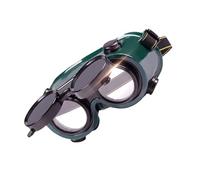 Occhiali da saldatura professionali Visiera frontale regolabile resistente agli impatti Lente resistente Montatura per uso industriale Lenti in policarbonato Occhiali da saldatura