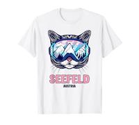 Occhiali da Sci Gatto Panorama di Montagna Seefeld Maglietta