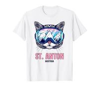 Occhiali da Sci Gatto Panorama di Montagna St. Anton Maglietta