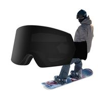 Occhiali da sci: occhiali da neve invernali, visione senza nebbia, protezione a doppio strato, protezione contro il vento freddo, attrezzatura sportiva | protezione durevole per bambini, adolescenti