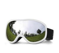 Occhiali da sci Over Glasses con lenti anti-vetro a doppia antifog alta resistenza agli urti design OTG fascia regolabile di ventilazione compatibile casco per snowmobile uomini donne giovani