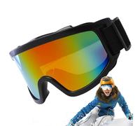 Occhiali da sci per sport sulla neve, antivento, professionali da sci per uomini e donne, doppia lente, anti-appannamento, sci, neve, protezione UV, occhiali da lavoro professionali per fai da te