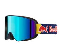 Red Bull Spect Eyewear - Maschera da sci - Rush Blue - Smoke With Blue Mirror in Pelle - Blu navy