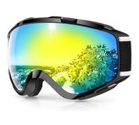 Occhiali da sci sopra gli occhiali da neve/snowboard per uomini, donne e ragazzi, 100% protezione UV (B5-REVO-gold Vlt 11%)