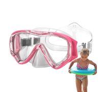 Occhiali da snorkeling per bambini - 25 x 9 x 1,4 cm, maschera trasparente in silicone flessibile, occhialini da nuoto anti-appannamento per imparare i giovani e le esplorazioni in spiaggia con