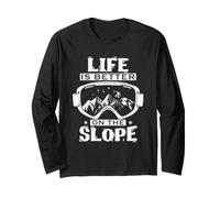 Occhiali da Snowboard La Vita è Migliore sul Pendio Maglia a Manica