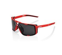 OCCHIALI DA SOLE 100% EASTCRAFT - SOFT TACT ROSSO - LENTI A SPECCHIO NERE 466045