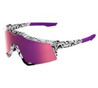 Occhiali da sole 100 speedcraft elly 3 white venom hiper violet a specchio