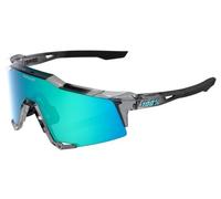 Occhiali da sole 100 speedcraft mlb authentic grigio traslucido e blu topazio lucido a specchio