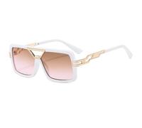 Occhiali da sole a doppio raggio per uomini e donne alla moda, occhiali da sole a gamba cava, occhiali a due colori, C7, 144*147*42mm