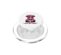 Occhiali da sole a forma di cuore carini ma selvaggi con mucca PopSockets PopGrip per MagSafe