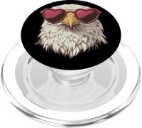 Occhiali da sole a forma di cuore con grazioso costume da aquila PopSockets PopGrip per MagSafe