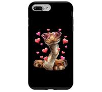 Occhiali da sole a forma di cuore di San Valentino Ball Python Custodia per iPhone 7 Plus/8 Plus