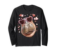 Occhiali da Sole a Forma di Cuore di San Valentino Ippopotamo Ippopotamo Maglia a Manica