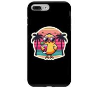 Occhiali da sole a forma di pulcino, tropicali, vacanze, estate, spiaggia, sole Custodia per iPhone 7 Plus/8 Plus