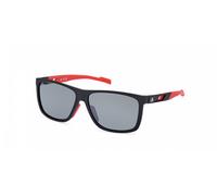 adidas SP0067 Occhiali, Nero Opaco, Lenti Fumo Polarizzato Uomo