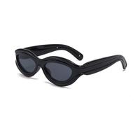 Occhiali da sole alla moda 2025 con occhio di gatto e blocchi di colore per uomini e donne occhiali da sole polarizzati con protezione UV, C1, 135*146*29 mm