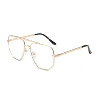 Occhiali da sole alla moda da uomo vintage in metallo occhiali da sole da donna da viaggio all'aperto stile strada sfumature UV400, C7, 140*151*55mm