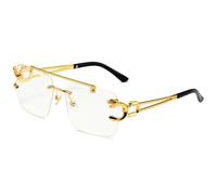 Occhiali da sole alla moda retrò a doppio raggio per gli uomini alla moda senza montatura occhiali da sole tagliati per le donne, C7, A