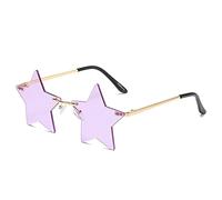 Occhiali da sole alla moda senza montatura strani da strada, occhiali da sole da uomo e da donna per feste in spiaggia (colore: G, taglia: M), E, Taglia unica