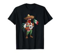 Occhiali da Sole Americani con Gallo Messicano e Bandiera del Messico Maglietta