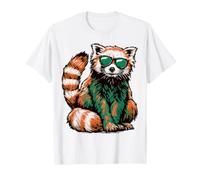 Occhiali da Sole Art Print Cute Red Panda Maglietta