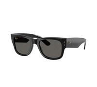 Ray - Ban Unisex RB0840S MEGA WAYFARER 6826J5 Occhiali da sole Acetato Nero Grigio Squadrata Normale