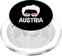 Occhiali da sole austriaci con bandiera austriaca, da uomo, silhouette PopSockets PopGrip per MagSafe
