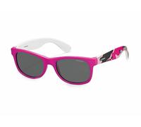 Polaroid P0300 Y2, Occhiali da Sole Unisex - Bambini, Rosa (Tcs/Y2 Pk Camufuchs), 43
