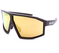 Occhiali Da Sole BLOC Blade 2 Nero Opaco Con Lenti Specchiate Dorate CAT.3 BLl20