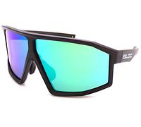 Occhiali Da Sole BLOC Blade 2 Nero Opaco Con Lenti Specchiate Verdi CAT.3 BLl25