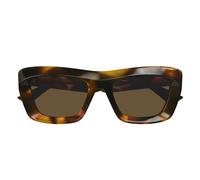 Bottega Veneta Donna Bottega Veneta BV1283S 002 Occhiali da sole Acetato Havana Marrone Squadrata