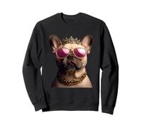 Occhiali da sole Bulldog francese con corona Felpa