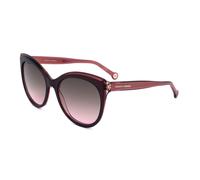 Carolina Herrera HER0175S - Occhiali da sole farfalla in acetato per donna, Rosso Borgogna, 57/19/145
