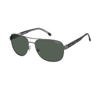 Carrera Uomo C FLEX 02/G/S R80/QT Occhiali da sole Metallo Rutenio scuro Verde Squadrata Normale