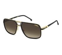 Occhiali da Sole Carrera CARRERA 1071/S MATTE BLACK GOLD/BROWN GRADIENT 61/16/145 uomo