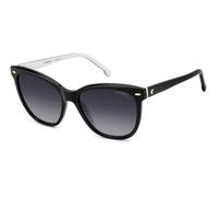 Carrera 3043/S Occhiali, 80S/9O Black White, 56 Donna