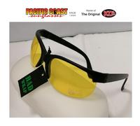 Occhiali da sole casco moto lente GIALLA notte avvolgenti UV 400 protection