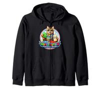 Occhiali da Sole Cat & Milkshake World Autism Awareness Month ADHD Felpa con Cappuccio