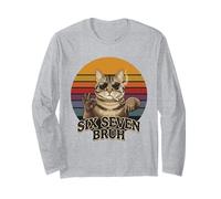 Occhiali da Sole Cat Smoking Six Seven Bruh 67 Maglia a Manica