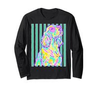 Occhiali da Sole Cocker Spaniel con Cuori Costieri Estivi Strisce Maglia a Manica