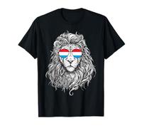Occhiali da sole con bandiera del Lussemburgo Leone Regali Love Luxembourg Maglietta