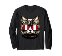 Occhiali da Sole con Bandiera peruviana del Perù, patriottica, Amanti dei Gatti Maglia a Manica