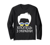 Occhiali da Sole con Bandiera Ucraina patriottica Ragazzo ucraino Maglia a Manica