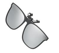 Occhiali da sole con clip per occhiali da vista, polarizzati, protezione UV da occhiali da vista, occhiali leggeri con bordo per uomini e donne all'aperto, Trasparente, Refer to