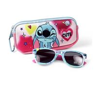 Occhiali da sole con custodia Stitch per bambini - Occhiali da sole con custodia Stitch per ragazzi e ragazze in estate e passeggiata quotidiana