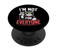 Occhiali da sole con gatto sarcastico, segno della pace I'm Not For Everyone PopSockets PopGrip Adesivo