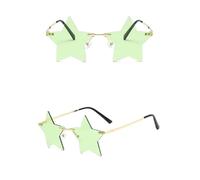 Occhiali da sole con montatura a stella a cinque punte 4 pezzi, occhiali personalizzati for donna Per Le Feste(Color 1)