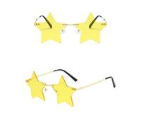 Occhiali da sole con montatura a stella a cinque punte 4 pezzi, occhiali personalizzati for donna Per Le Feste(Color 4)