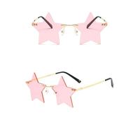 Occhiali da sole con montatura a stella a cinque punte 4 pezzi, occhiali personalizzati for donna Per Le Feste(Color 7)